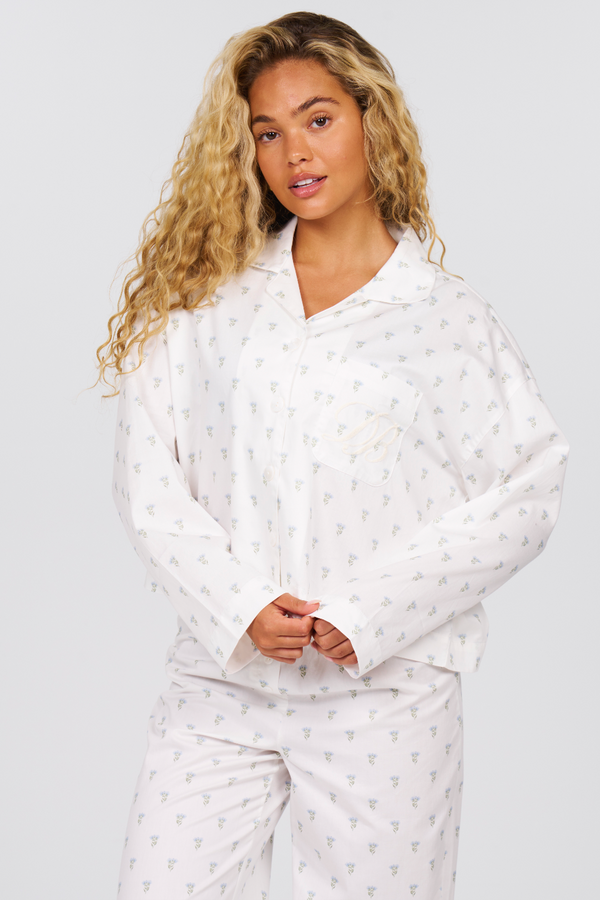 Elizabeth Sleep Top - Powder Blue