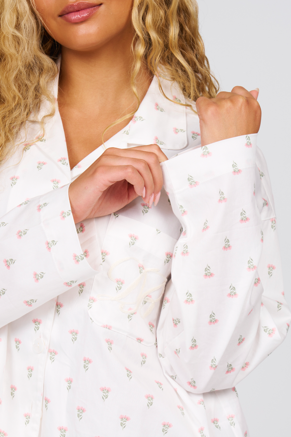Elizabeth Sleep Top - Rose