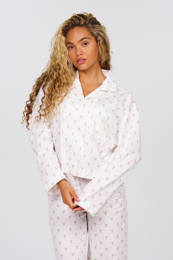 Elizabeth Sleep Top - Rose
