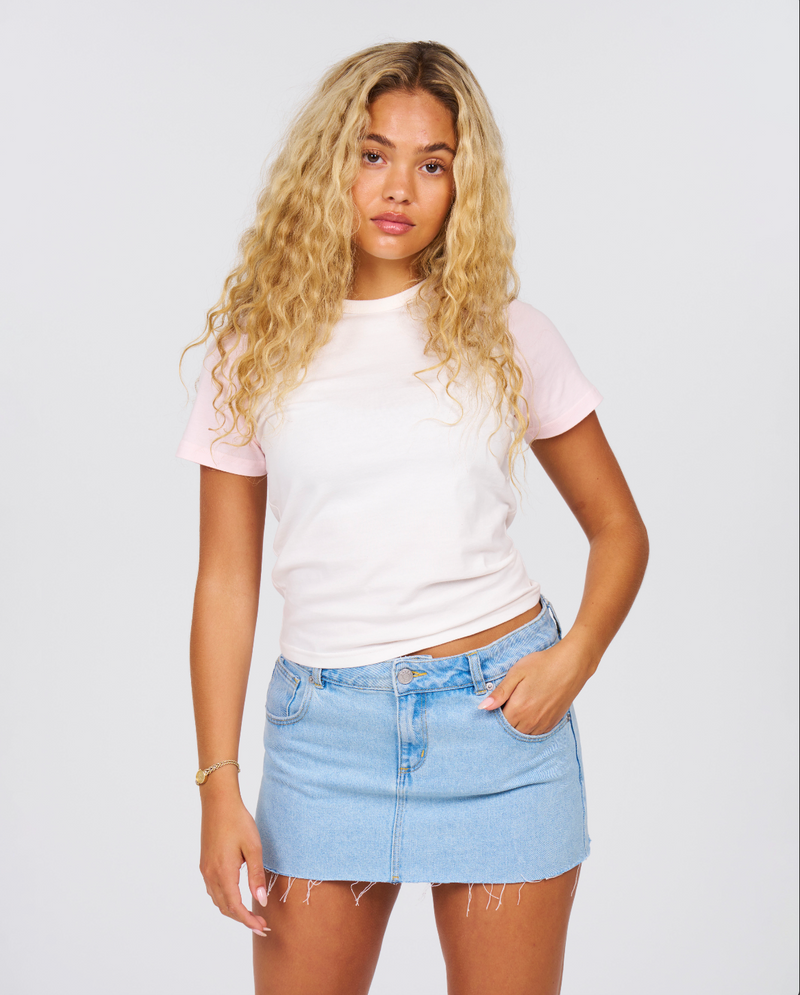Baseball Tee - Blush