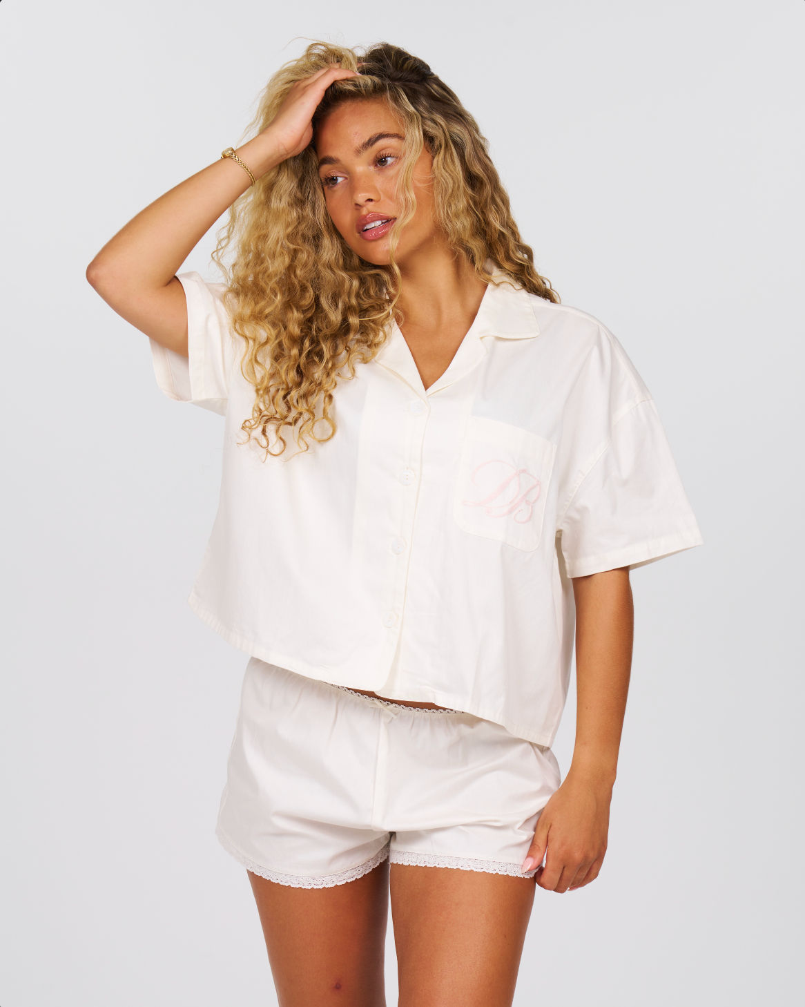 Country Club Sleep Top - Pearl