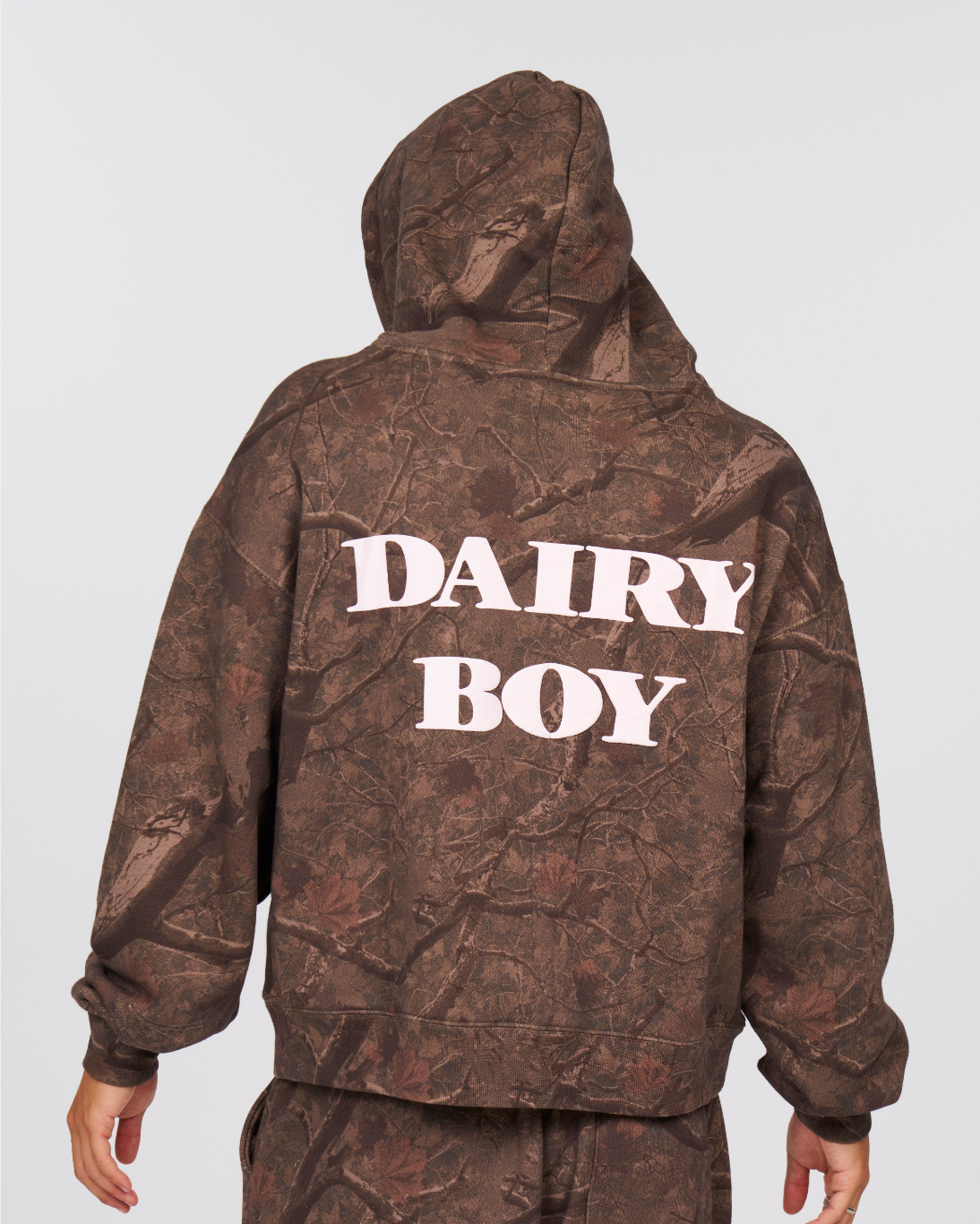 River Camo Hoodie - Pink