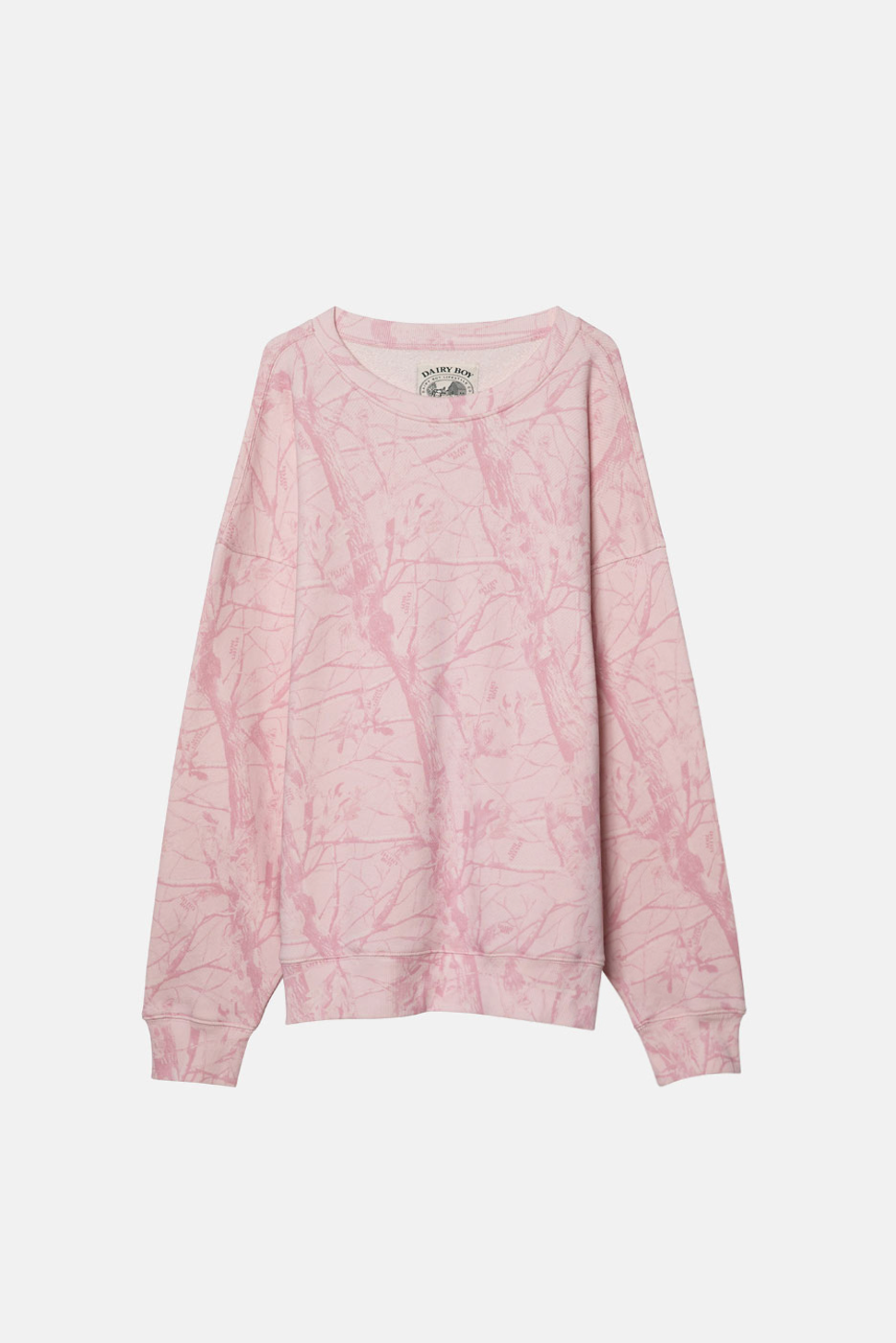 Bubblegum Camo Crewneck - Pink Puff