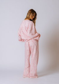 Straight Leg Sweatpant - Bubblegum Camo