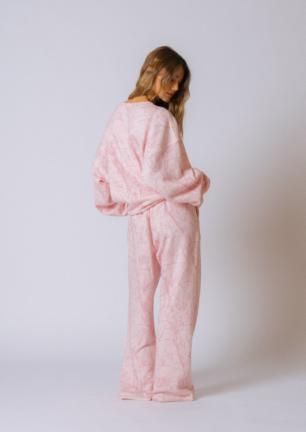 Straight Leg Sweatpant - Bubblegum Camo