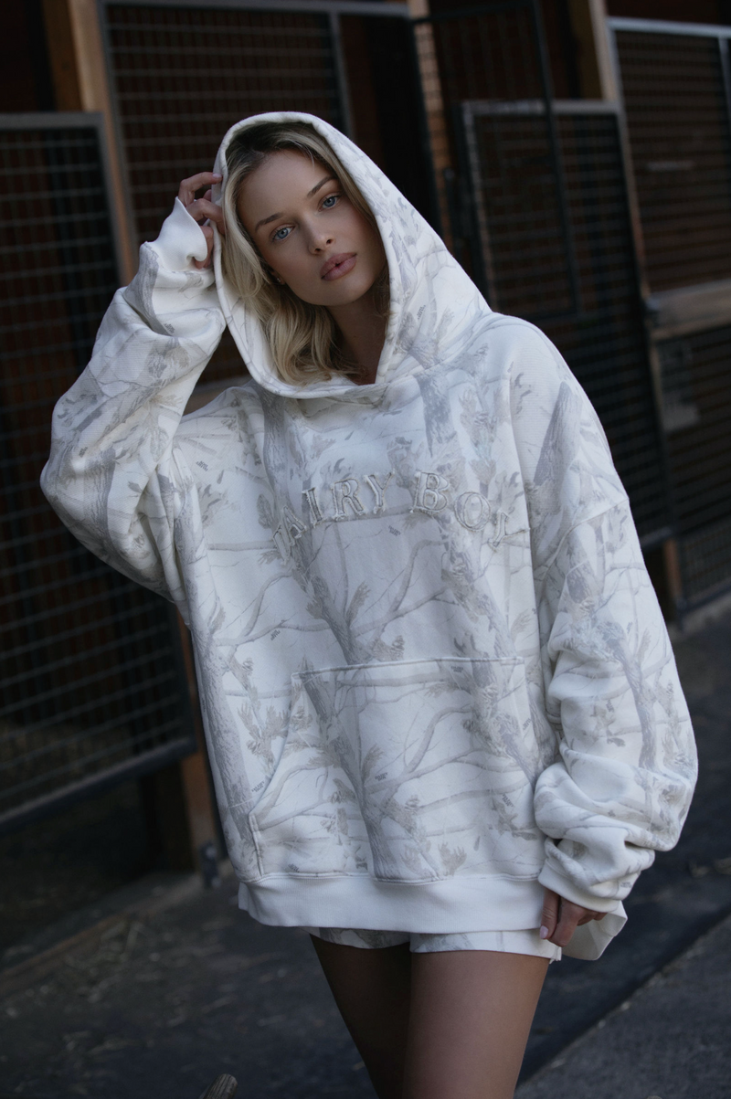 The Boyfriend Hoodie - Woodland Camo