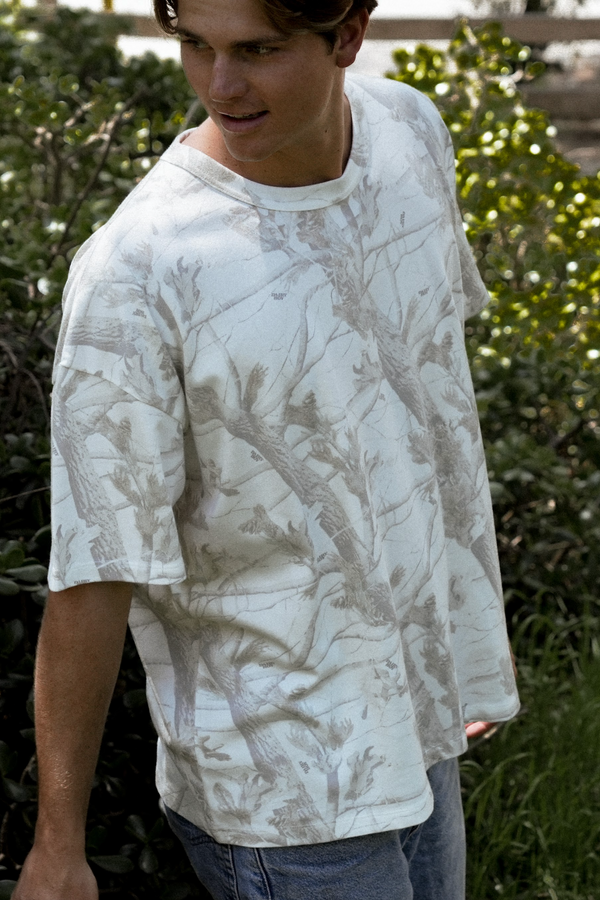 Oversized Tee - Woodland Camo