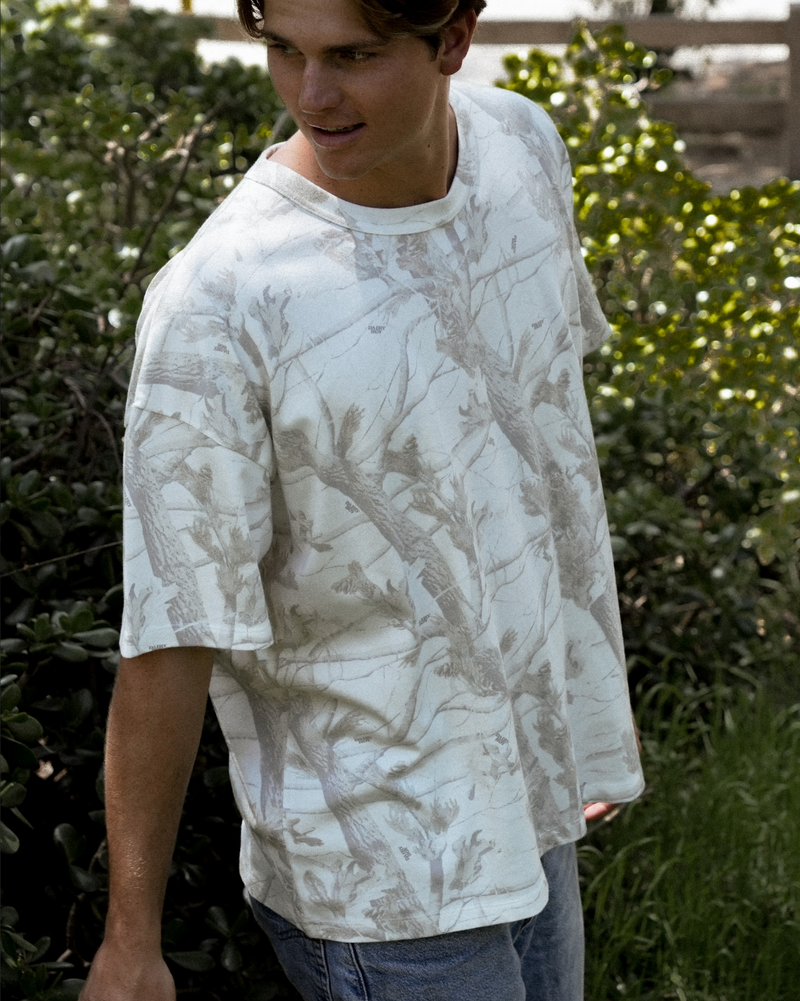 Oversized Tee - Woodland Camo