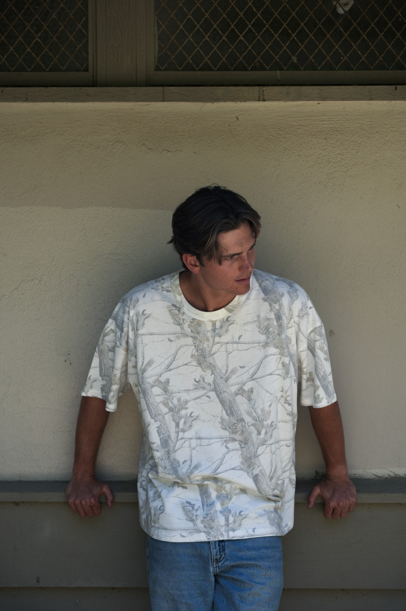 Oversized Tee - Woodland Camo
