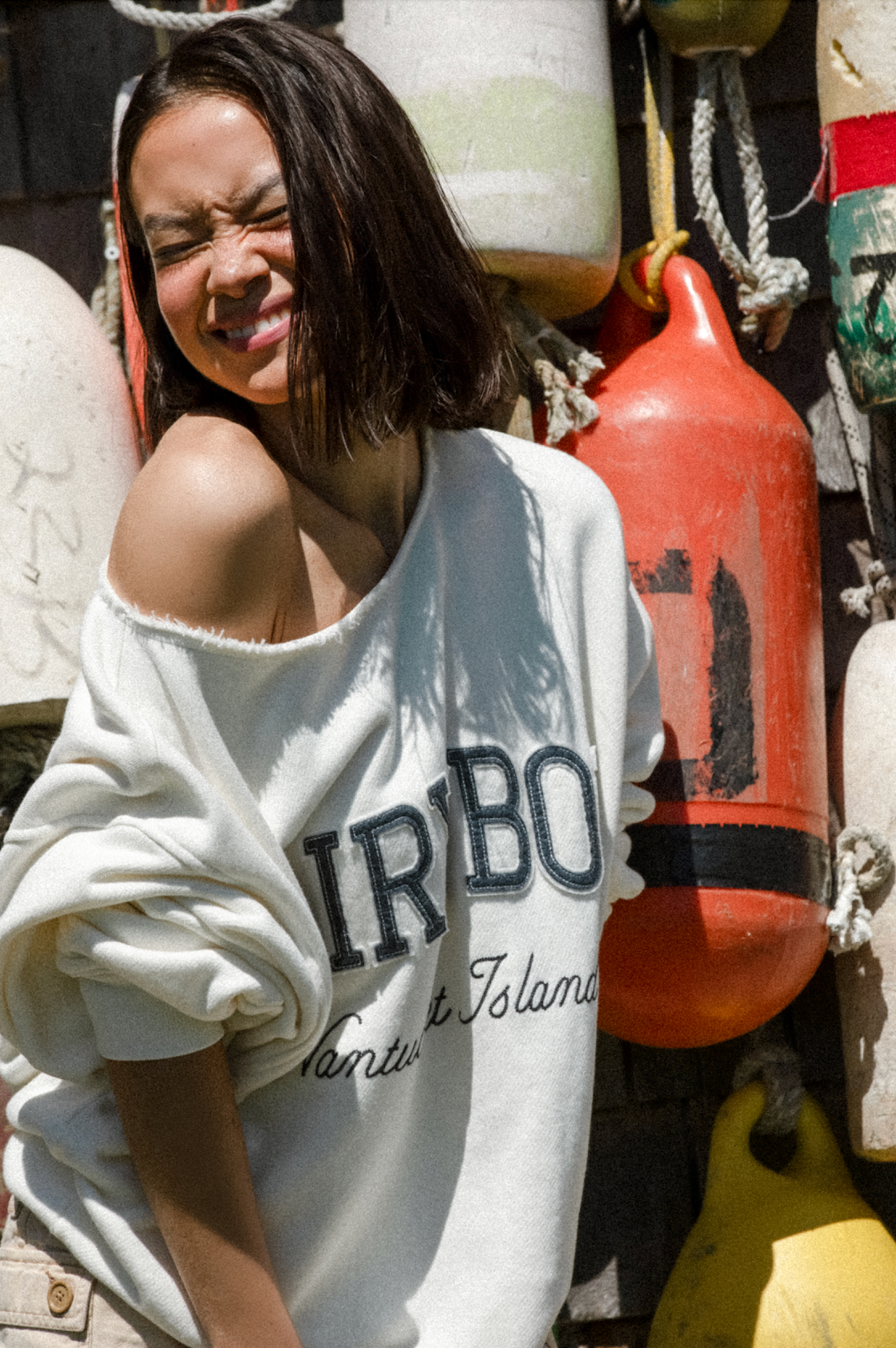 Cut Off Nantucket Island Crewneck