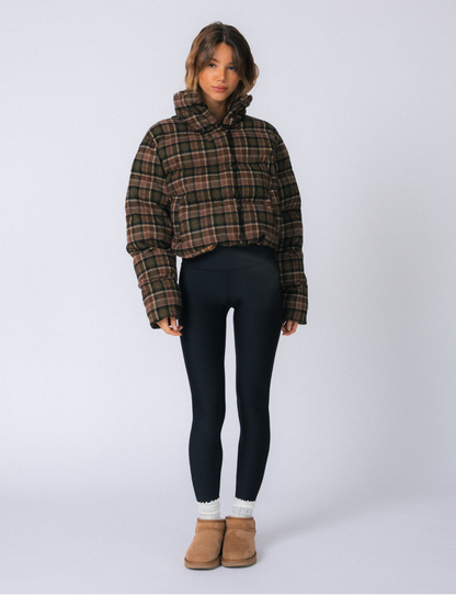 Cedar Plaid Puffer