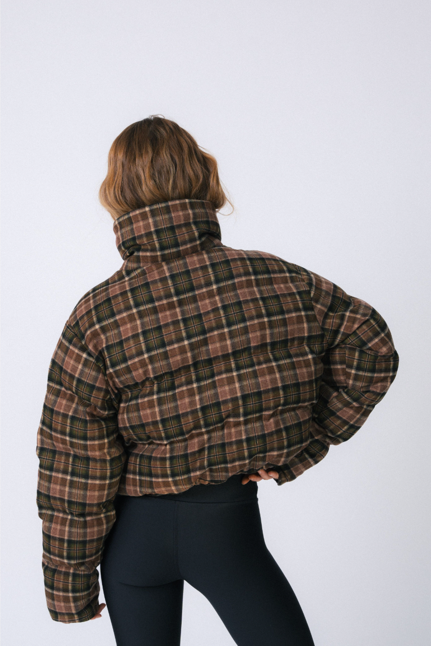 Cedar Plaid Puffer