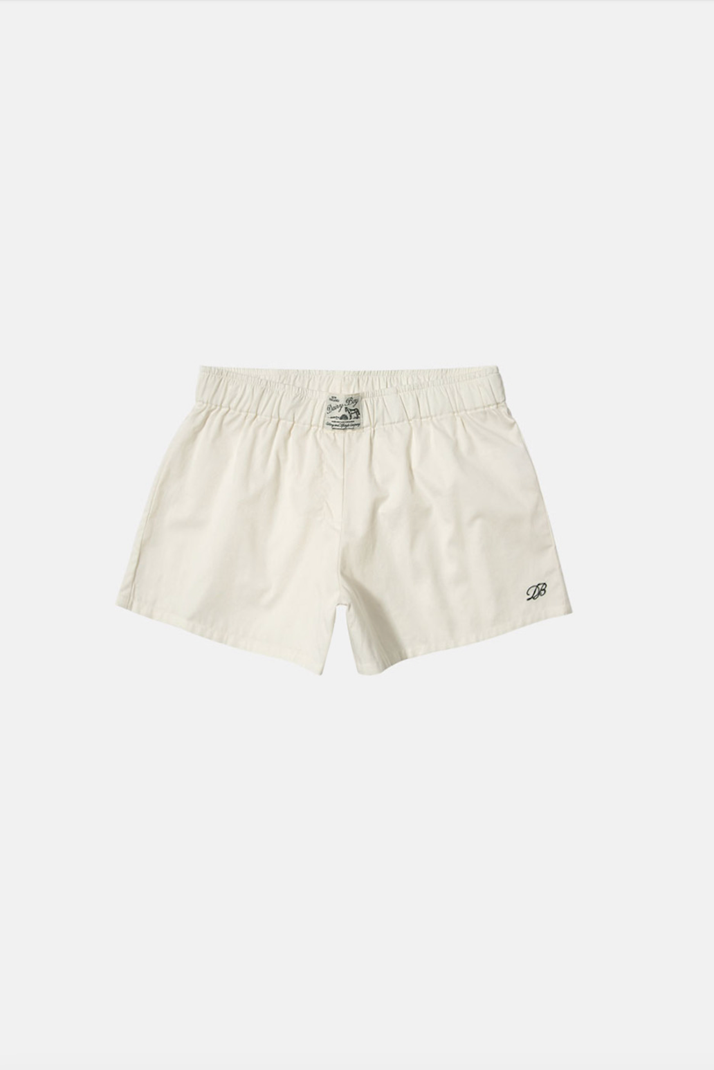 Single Fitted Boxer Shorts - Pearl