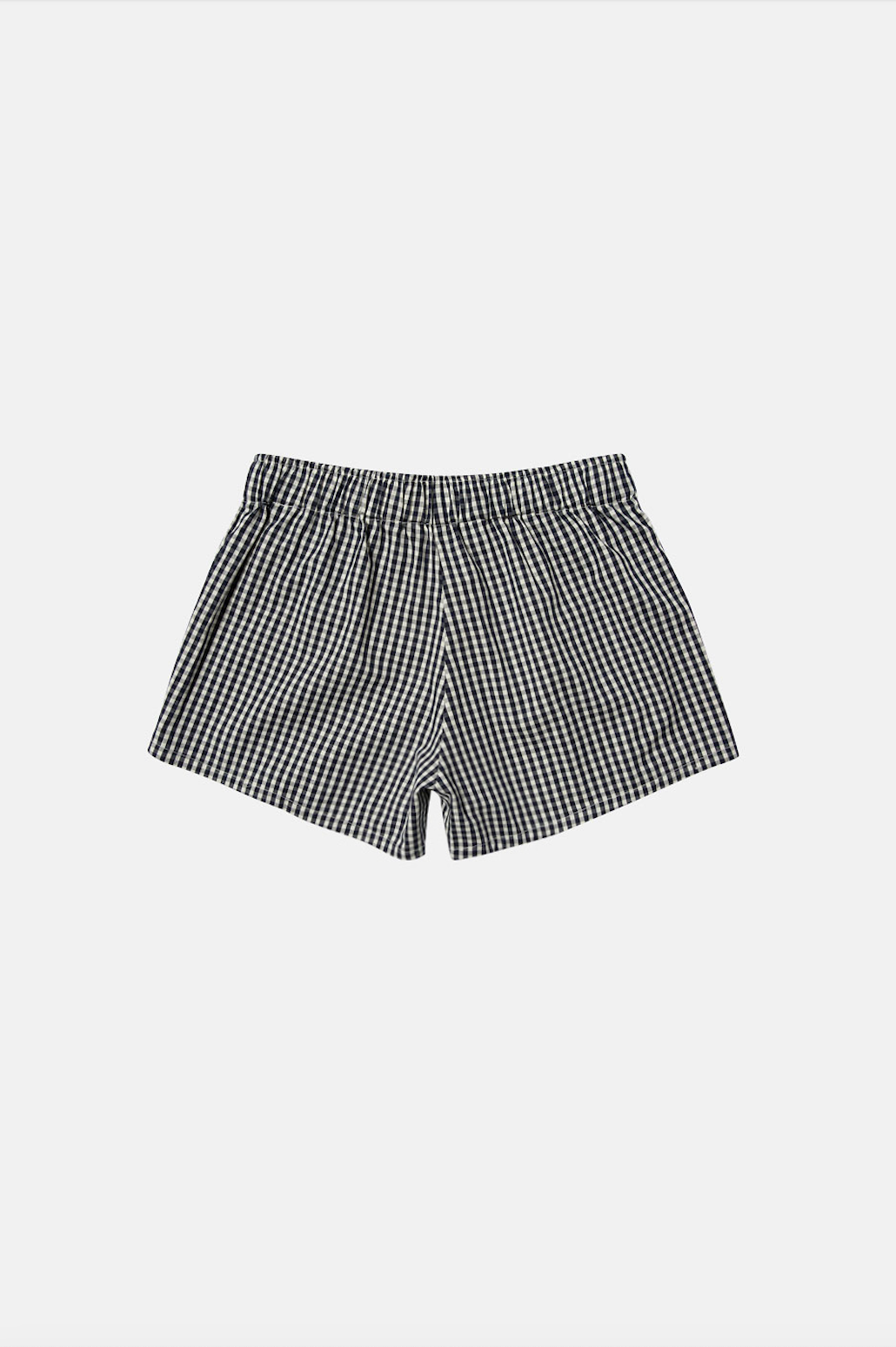 Single Fitted Boxer Shorts - Picnic Gingham Navy