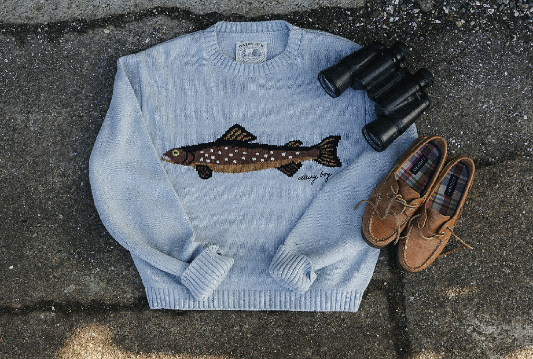 The Fisherman's Daughter Sweater - Bluepoint - Dairy Boy The Fisherman's Daughter Sweater - Bluepoint - Dairy Boy