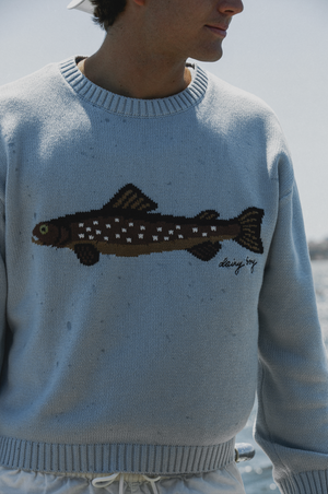 The Fisherman's Daughter Sweater - Bluepoint