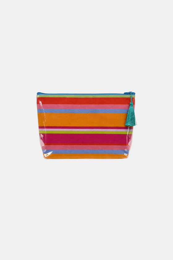 Shell & Sail Makeup Bag - Popsicle Stripe