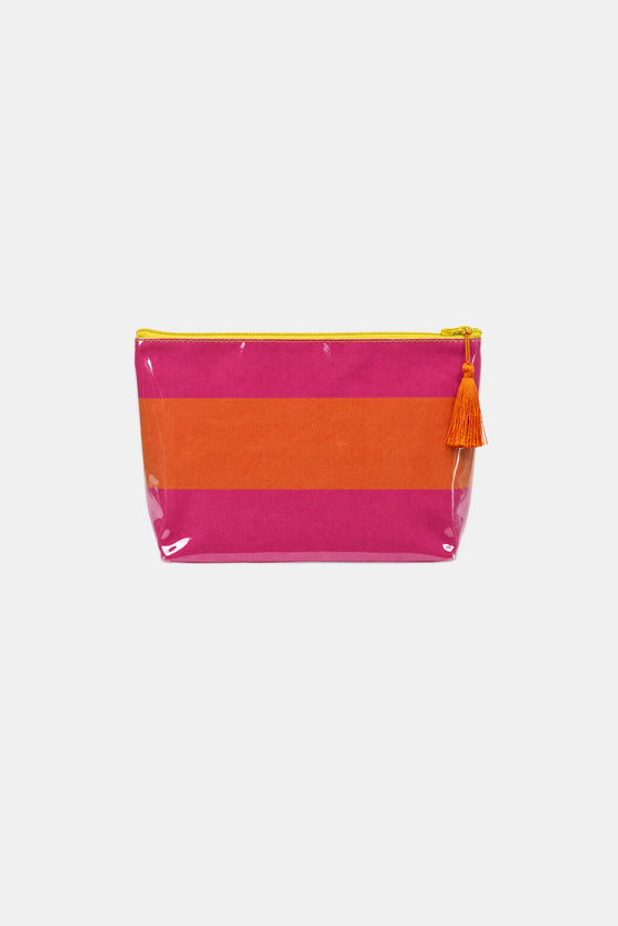 Shell & Sail Makeup Bag - Sunfish Stripe