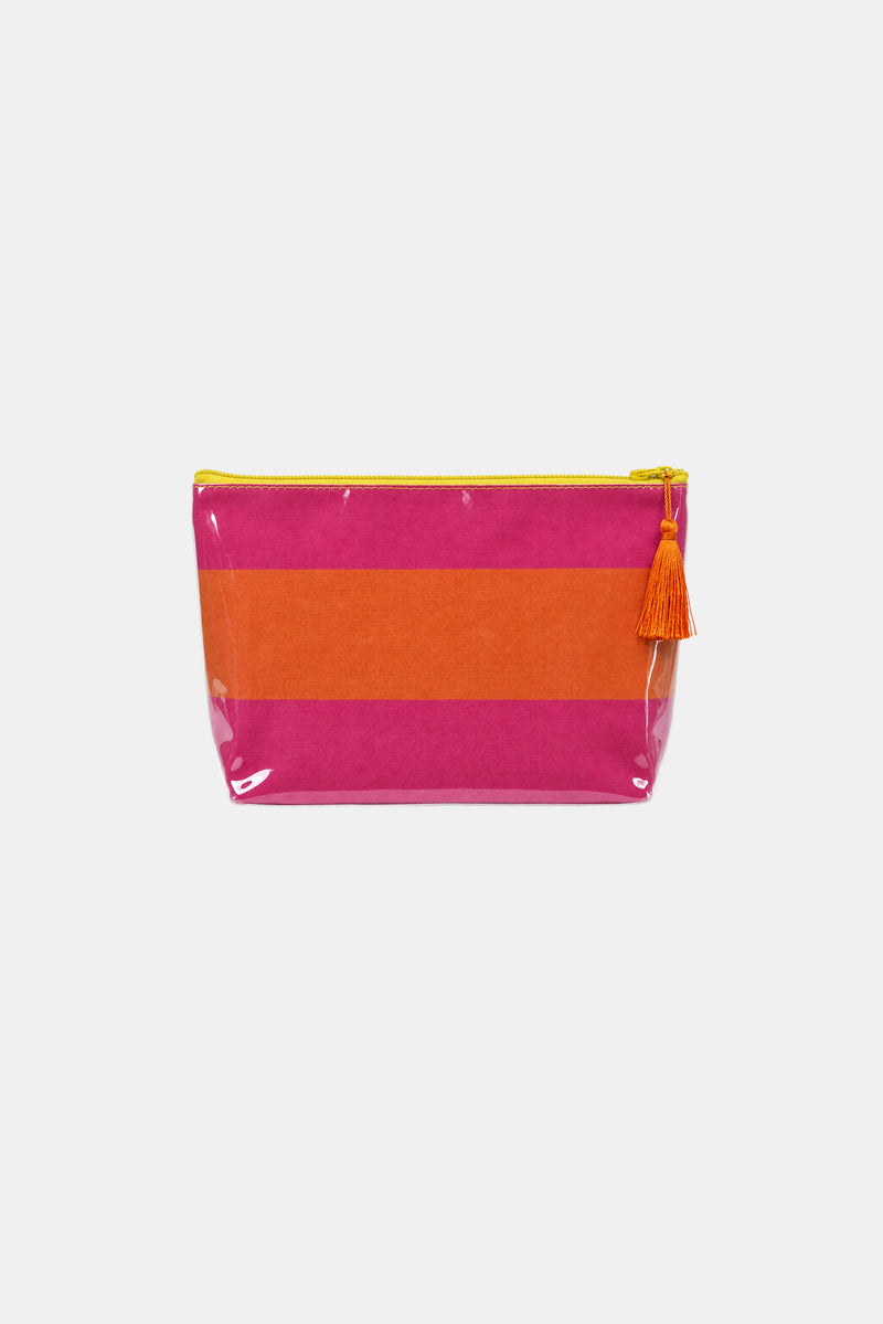 Shell & Sail Makeup Bag - Sunfish Stripe