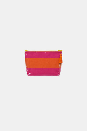 Shell & Sail Makeup Bag - Sunfish Stripe