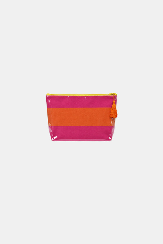 Shell & Sail Makeup Bag - Sunfish Stripe