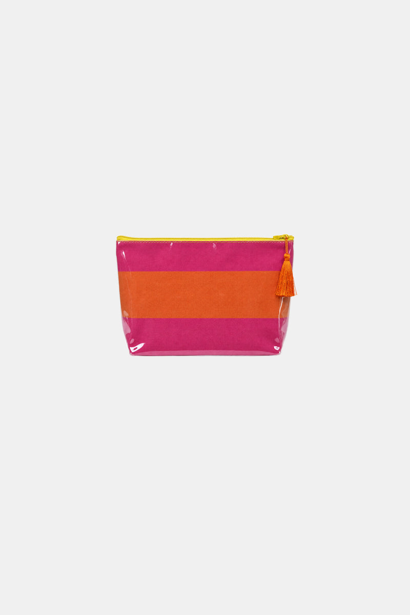 Shell & Sail Makeup Bag - Sunfish Stripe