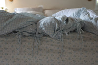 Gingham Duvet Set - Powder Blue