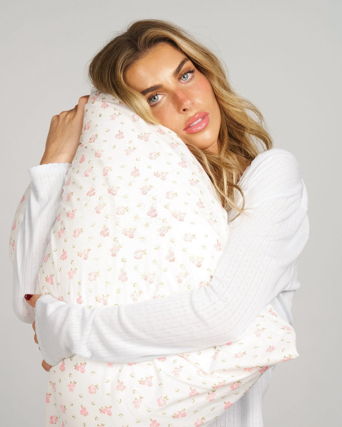 Floral Pillow Cases - Blush