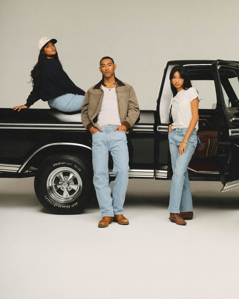 Relaxed Straight Leg Denim - Light Wash