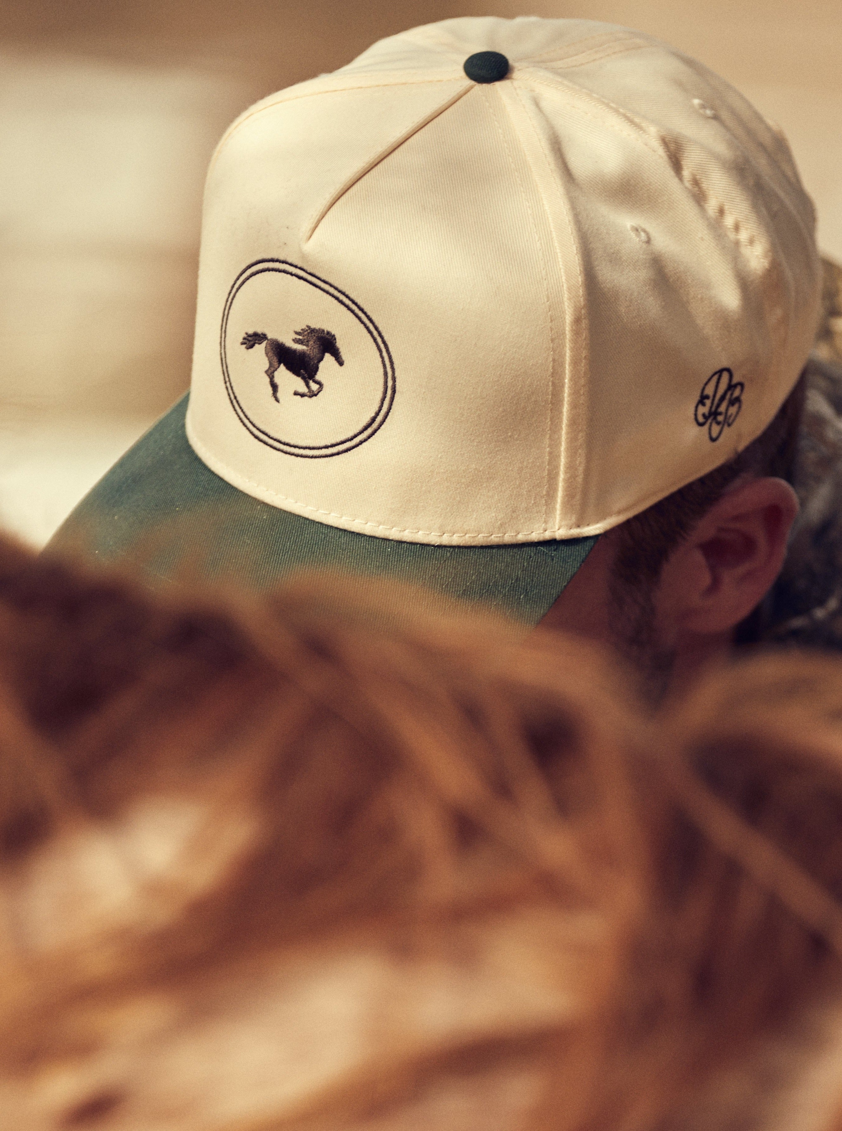 Mustang Trucker Hat - Cream